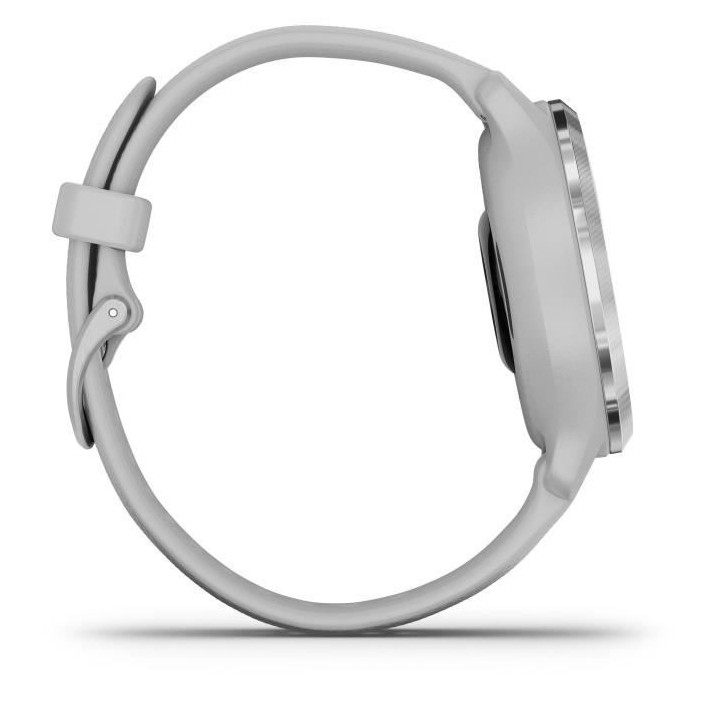 GARMIN Venu 2S - Montre connectée GPS - Silver - Bracelet gris clair