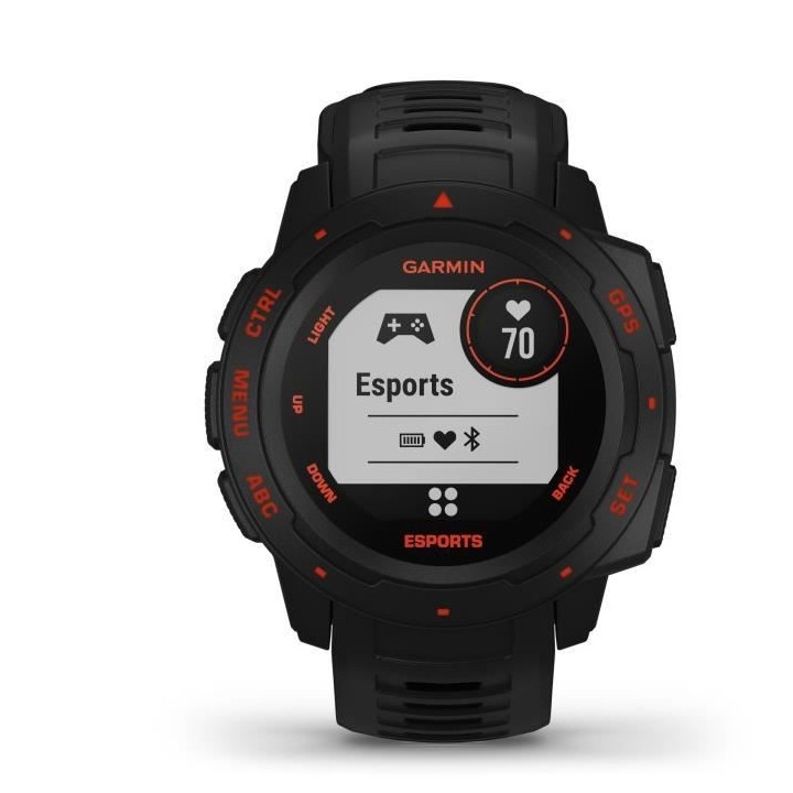 GARMIN Instinct Esports Edition - Montre Cardio GPS Gaming - Noire lav