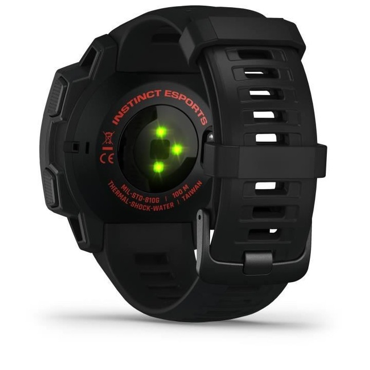 GARMIN Instinct Esports Edition - Montre Cardio GPS Gaming - Noire lav