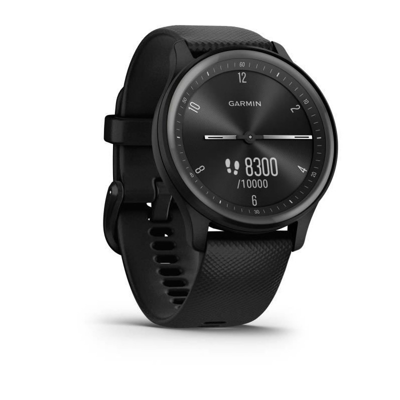 GARMIN Vivomove Sport - Montre de sport connectée a aiguilles et écran tactile - Noir Slate