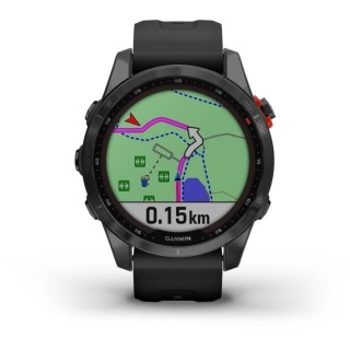 Montre GPS connectée - GARMIN - Fenix 7S Solar - Gris avec bracelet n
