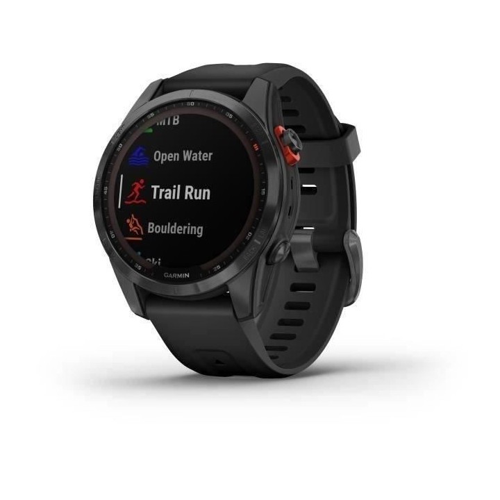 Montre GPS connectée - GARMIN - Fenix 7S Solar - Gris avec bracelet n