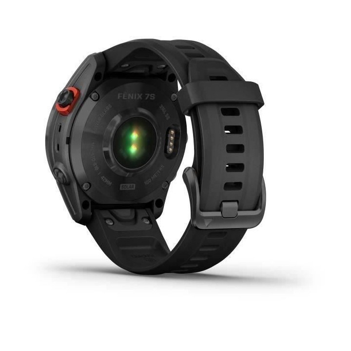 Montre GPS connectée - GARMIN - Fenix 7S Solar - Gris avec bracelet n