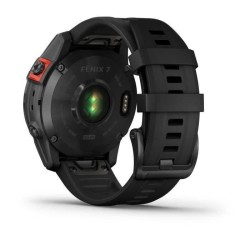 Montre GPS connectée - GARMIN - Fenix 7 Solar - Gris avec bracelet noir