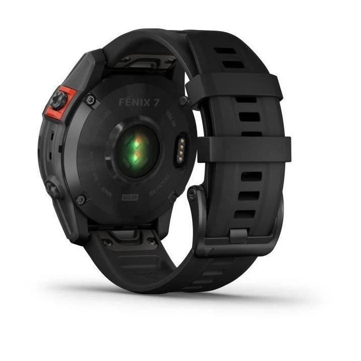 Montre GPS connectée - GARMIN - Fenix 7 Solar - Gris avec bracelet no