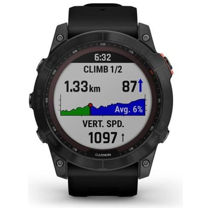 GARMIN Fenix 7X Solar - Montre connectée a haute performance - Bracel