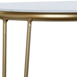 Console DKD Home Decor Doré Métal Marbre 115 x 35 x 78 cm