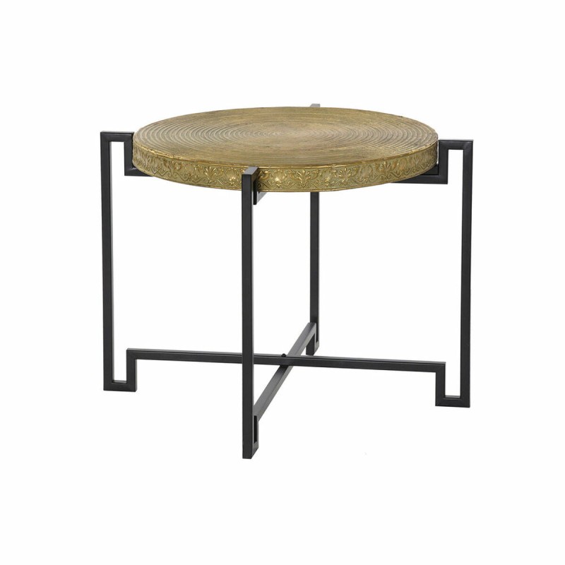 Table d'appoint DKD Home Decor 62 x 62 x 45 cm Noir Métal Cuivre