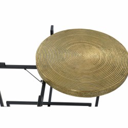 Table d'appoint DKD Home Decor 62 x 62 x 45 cm Noir Métal Cuivre