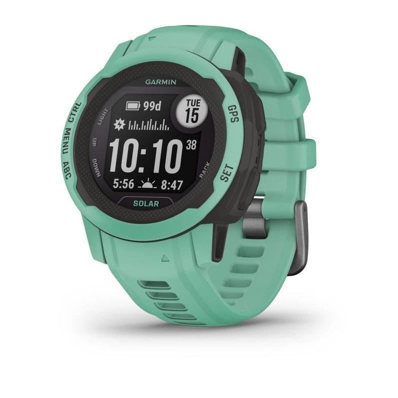 GARMIN - Montre connectée - Instinct 2S - Solar Vert d'eau