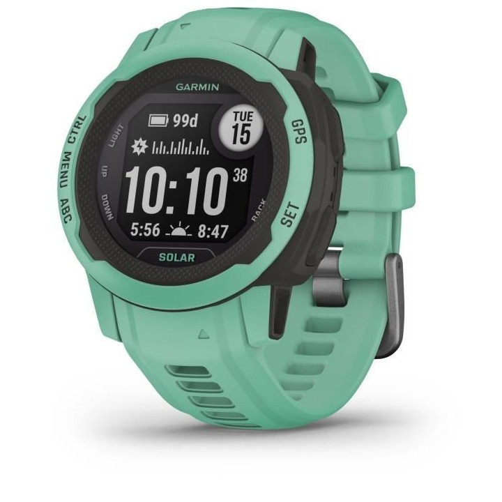 GARMIN - Montre connectée - Instinct 2S - Solar Vert d'eau