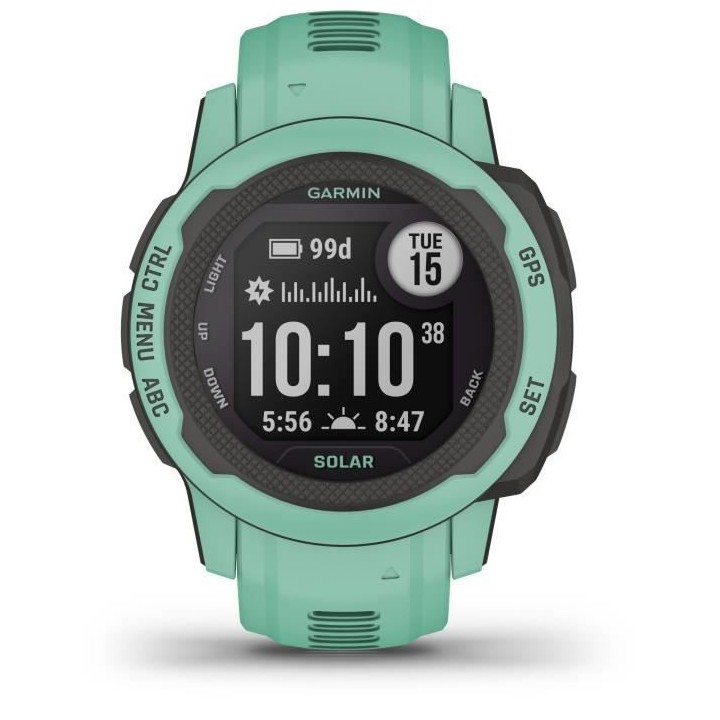 GARMIN - Montre connectée - Instinct 2S - Solar Vert d'eau