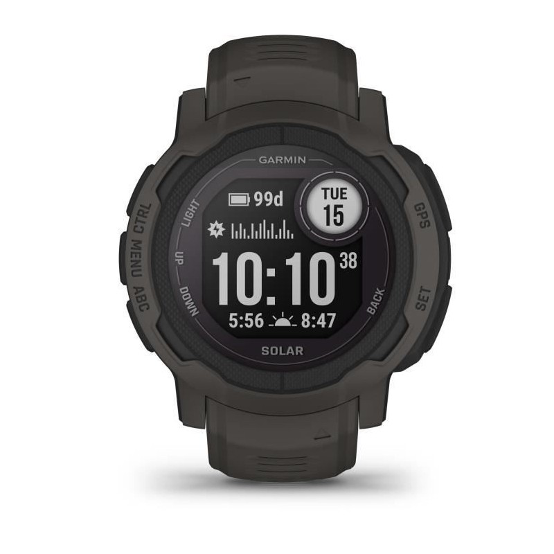 Montre connectée - GARMIN - Instinct 2 Solar - Graphite