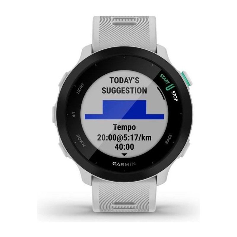 GARMIN Forerunner 55 - Montre connectée GPS - Blanc