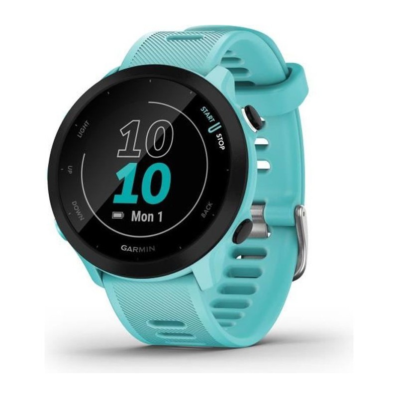 GARMIN Forerunner 55 - Montre connectée GPS - Vert d'eau