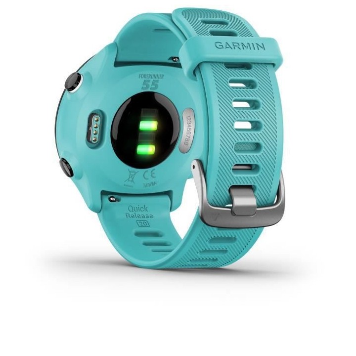 GARMIN Forerunner 55 - Montre connectée GPS - Vert d'eau