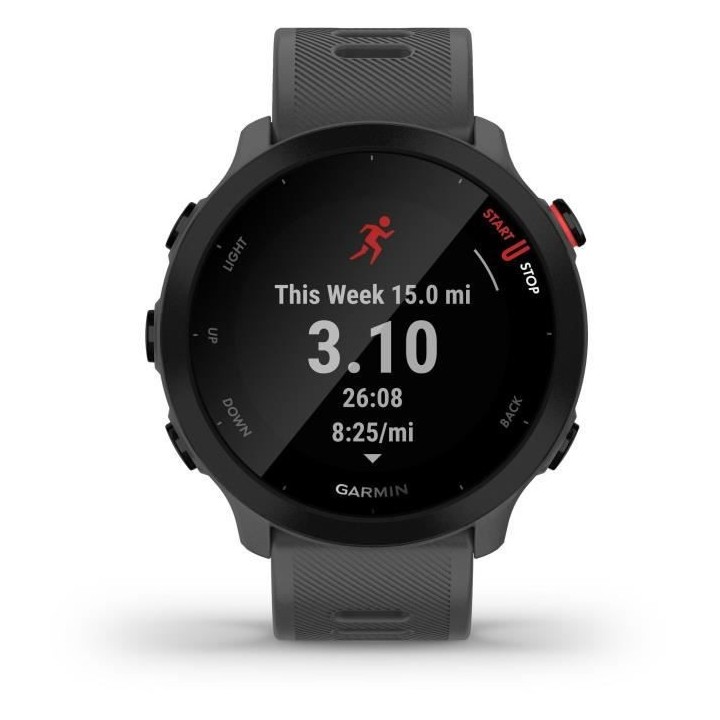 GARMIN Forerunner 55 - Montre connectée GPS - Grise Monterra