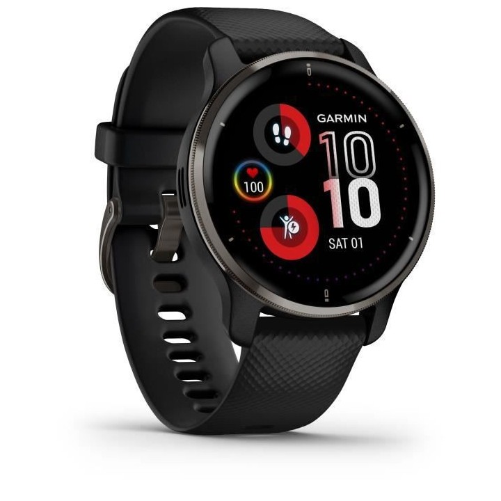 GARMIN Venu 2 Plus - Montre de sport connectée - Noir
