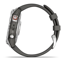 GARMIN Epix (Gen 2) - Montre GPS connectée - Bracelet gris - Acier