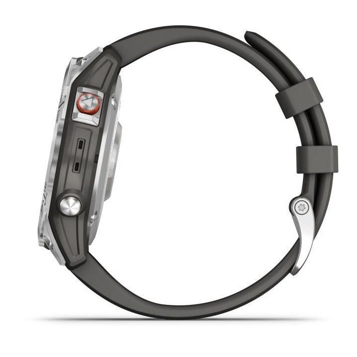 GARMIN Epix (Gen 2) - Montre GPS connectée - Bracelet gris - Acier