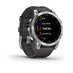 GARMIN Epix (Gen 2) - Montre GPS connectée - Bracelet gris - Acier