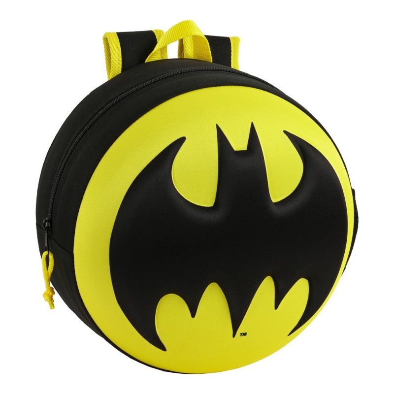 Sac à dos enfant 3D Batman Noir Jaune (31 x 31 x 10 cm)