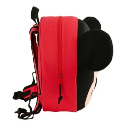 Sac à dos enfant 3D Mickey Mouse Clubhouse Rouge Noir (31 x 31 x 10 cm)