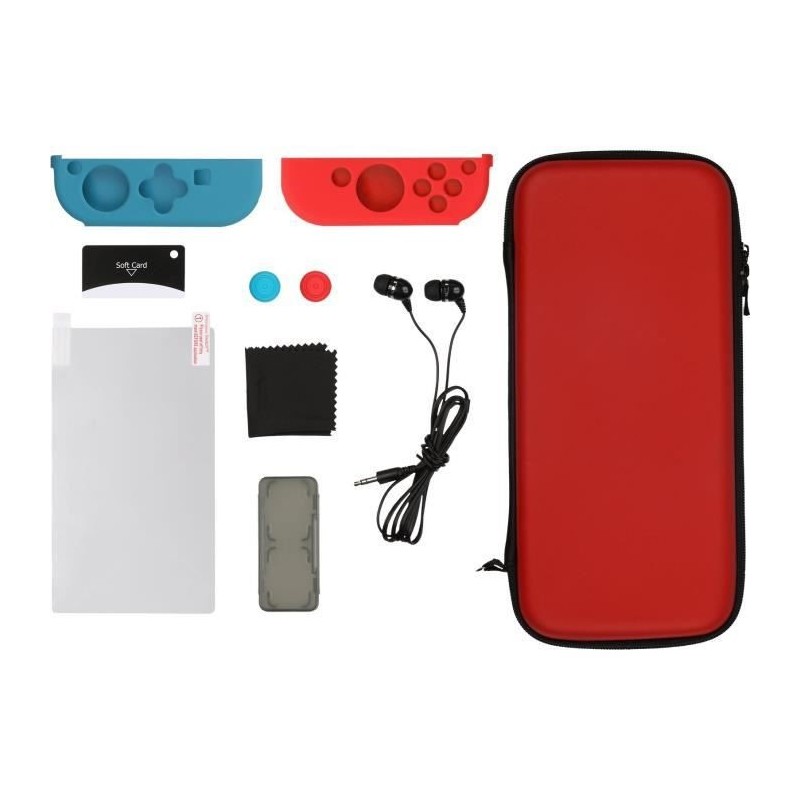 Starter Kit Konix Rouge & Bleu pour Switch