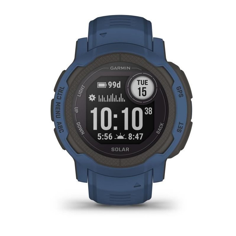 Montre connectée - GARMIN - Instinct 2 Solar - Tidal Blue