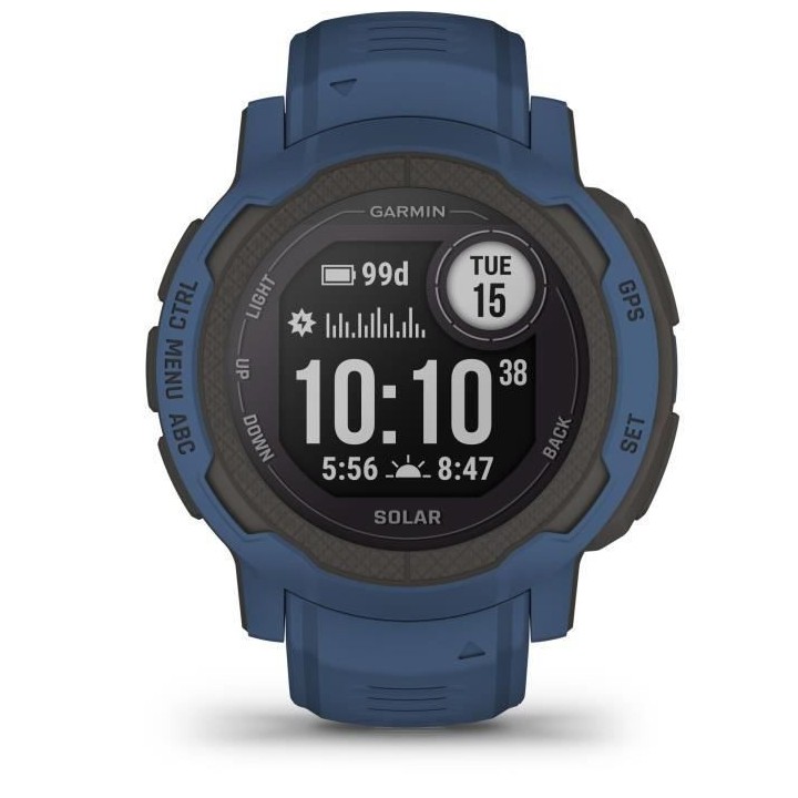 Montre connectée - GARMIN - Instinct 2 Solar - Tidal Blue