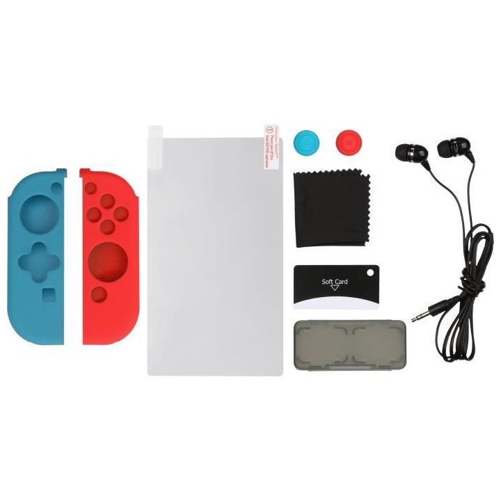 Starter Kit Konix Rouge & Bleu pour Switch
