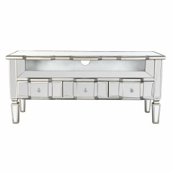 Meubles de télévision DKD Home Decor Argenté Miroir MDF (112 x 50 x 45 cm)