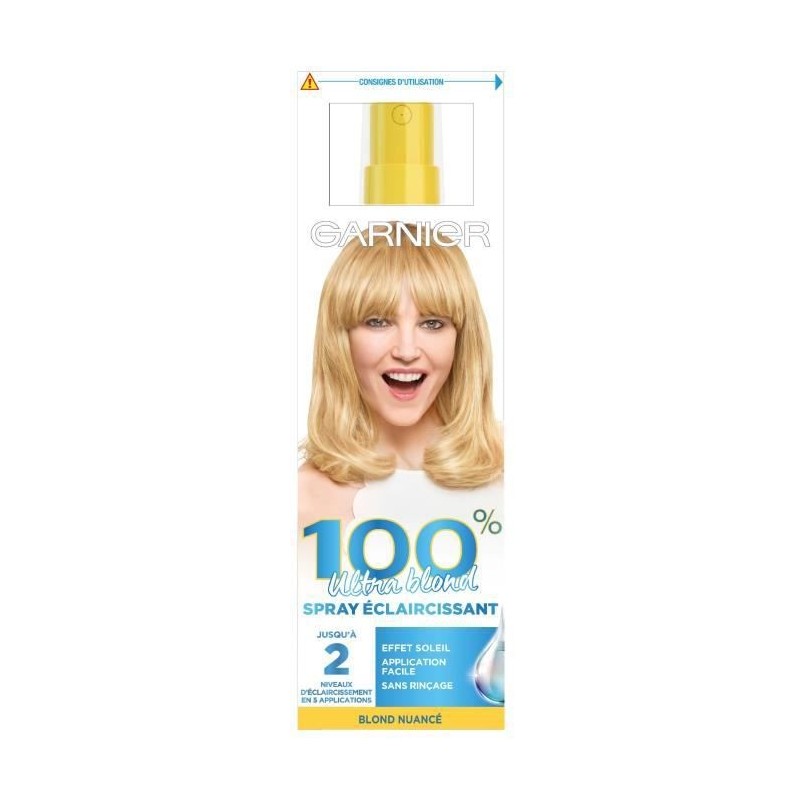 Coloration GARNIER 100% Blond Spray Eclaircissant