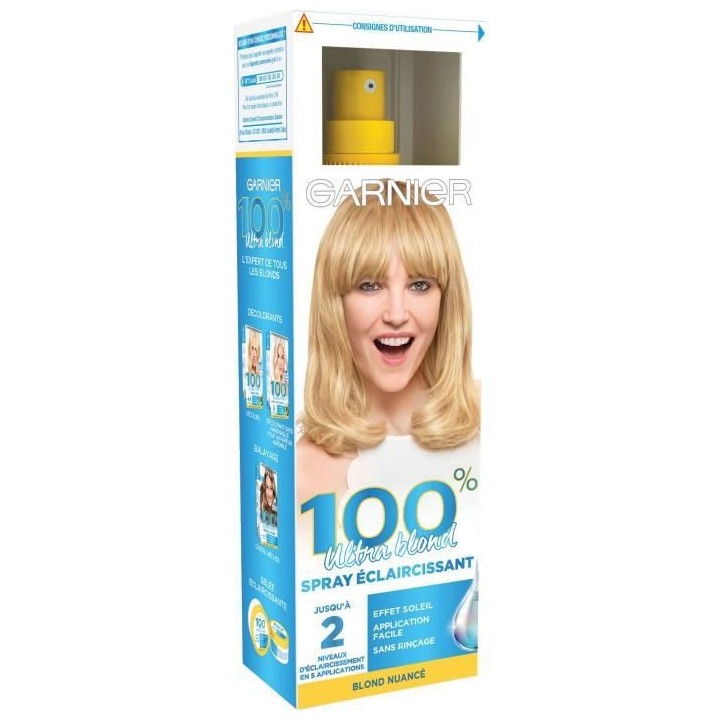 Coloration GARNIER 100% Blond Spray Eclaircissant