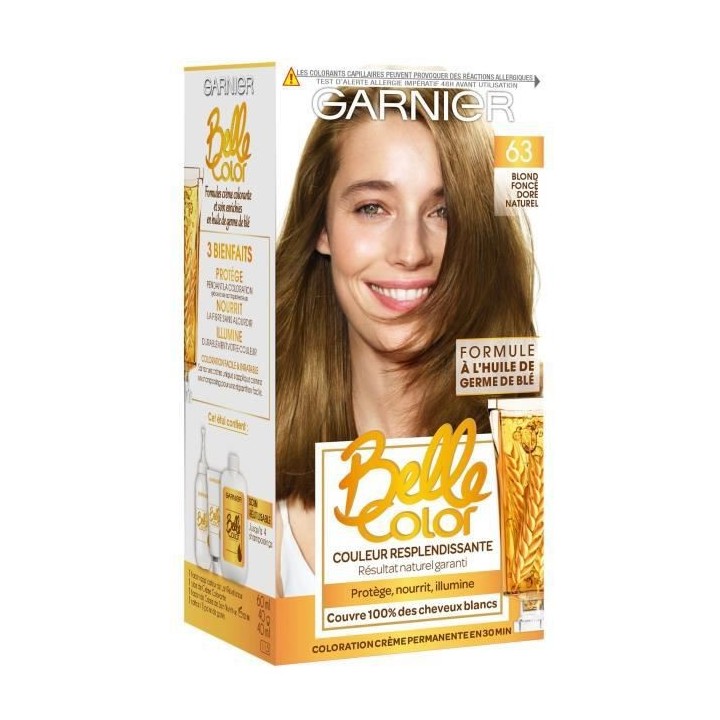 Coloration GARNIER 63 Blond Foncé Doré Naturel