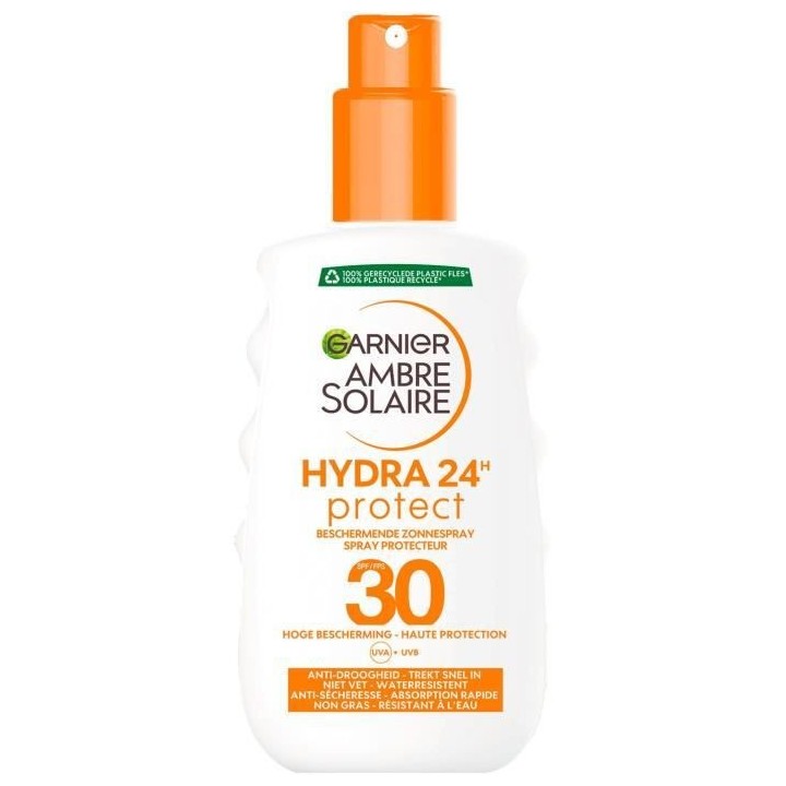 Spray protecteur - GARNIER - Ambre Solaire - Hydra 24H - FPS 30 - 200