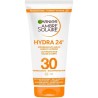 Lait protecteur visage et corps - GARNIER - Ambre Solaire - Hydra 24H - FPS30 - Format voyage - 50 ml