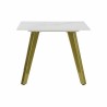 Table d'appoint DKD Home Decor Céramique Doré Métal Blanc Moderne (60 x 60 x 48 cm)