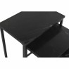 Set de 3 Tables Gigognes DKD Home Decor 40 x 26 x 65 cm Noir Métal Marbre