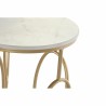 Set de 2 Tables Gigognes DKD Home Decor Doré Métal Blanc Marbre 38 x 38 x 60 cm