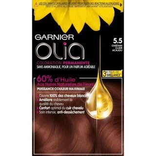 Coloration Permanente Olia GARNIER - Sans ammoniaque - 5.5 Châtain Cl