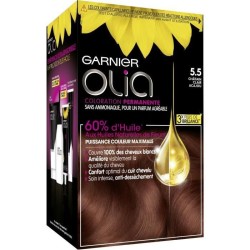 Coloration Permanente Olia GARNIER - Sans ammoniaque - 5.5 Châtain Clair Acajou