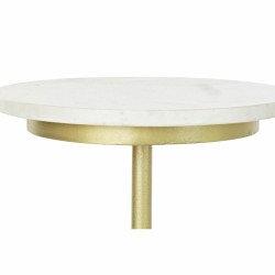 Table d'appoint DKD Home Decor Doré Métal Marbre 45 x 27 x 63 cm