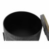 Table d'appoint DKD Home Decor Argenté Noir Métal MDF (45 x 45 x 39 cm)