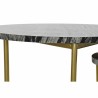 Set de 2 Tables Gigognes DKD Home Decor Noir Doré Métal Marbre 40 x 40 x 45 cm