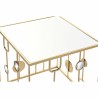 Set de 2 Tables Gigognes DKD Home Decor Doré Métal Miroir 50 x 50 x 50 cm