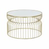 Table d'appoint DKD Home Decor Miroir Doré Métal (71 x 71 x 43 cm)