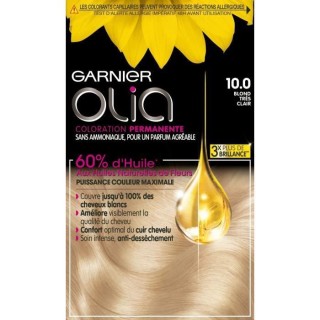 Coloration Permanente Olia GARNIER Sans Ammoniaque - 10.0 Blond Tres C