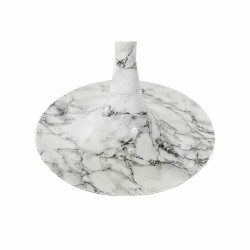 Table d'appoint DKD Home Decor Doré Aluminium Blanc Marbre (51 x 51 x 51 cm)