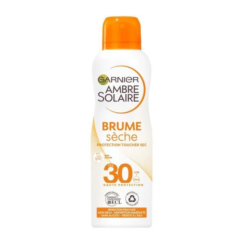 Garnier Ambre Solaire Protection Toucher Sec Spray FPS30 200ml